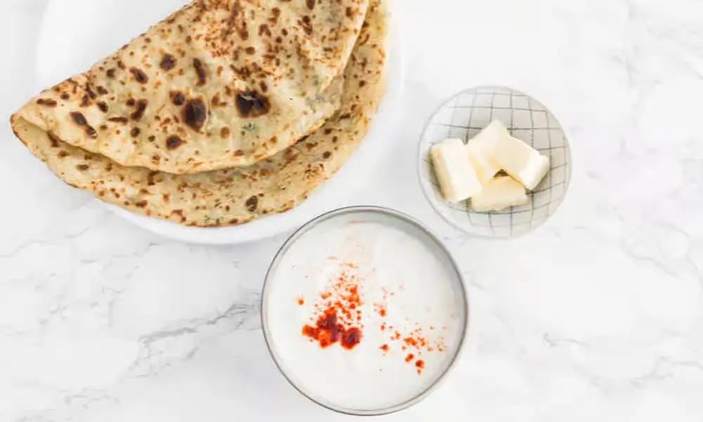 Apna Spicy Hut aloo parantha Winnipeg stuffed Indian flatbread